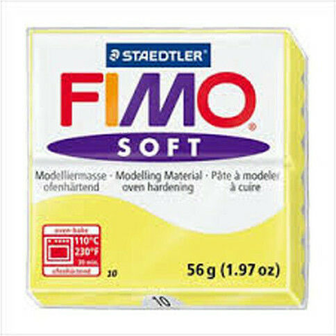 Staedtler Fimo Soft Polymeric Modelling Clay Yellow 57gr