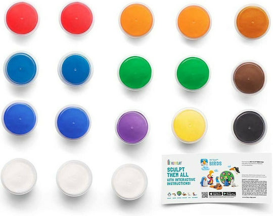 Hey Clay Claymates Birds Children's Clay Multicolourς 390gr S003BIRDS