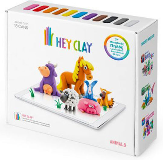 Hey Clay Claymates Animals Multicolour Modelling Clay 390gr