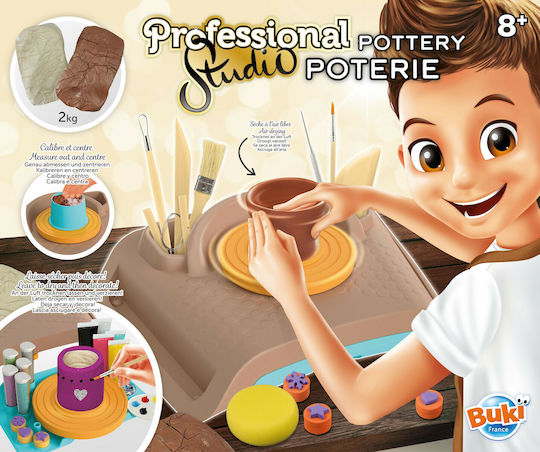 Buki Clay Professional Studio Πολύχρωμος Πηλός 2000gr