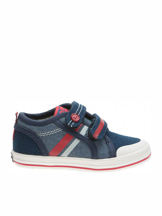 Παιδικά Sneakers με Σκρατς Navy Μπλε