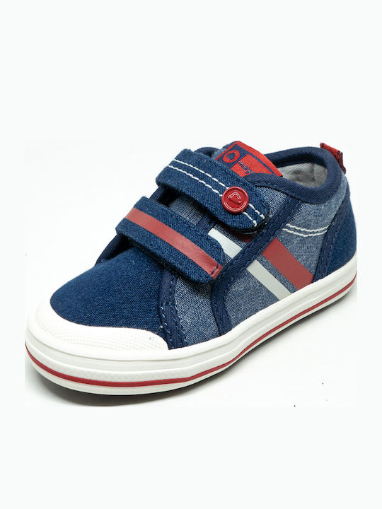 Παιδικά Sneakers με Σκρατς Navy Μπλε