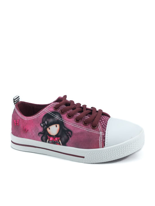 SA08602C Kinder Sneakers Burgundisch