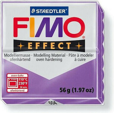 Staedtler Fimo Effect Translucent Purple Πολυμερικός Πηλός 57gr