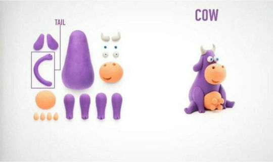 Hey Clay Claymates Kuh Kinder Modelliermasse Mehrfarbig MАN003