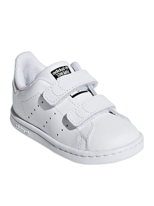 Stan Smith STAN SMITH CF I Kids Sneakers with Scratch Cloud White / Silver Metallic