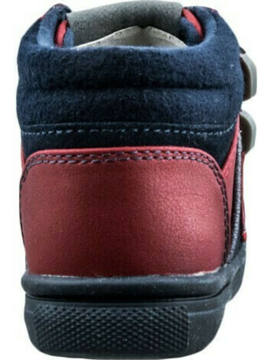 Παιδικά Sneakers High με Σκρατς Κόκκινα