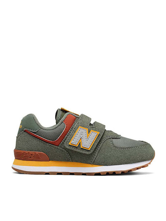 574 Classic Classic Kids Sneakers with Scratch Khaki