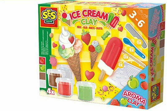 Ses Creative Clay Ice-Creams Πολύχρωμος Πηλός 250gr