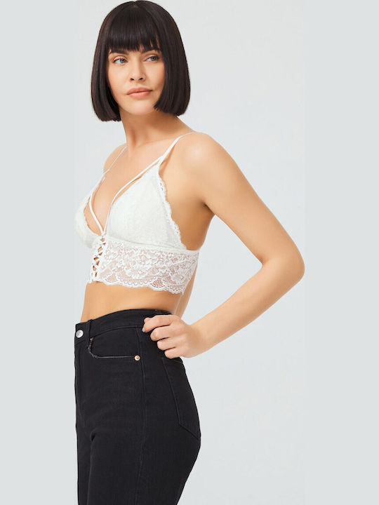 CottonHill Bralette Σουτιέν Λευκό