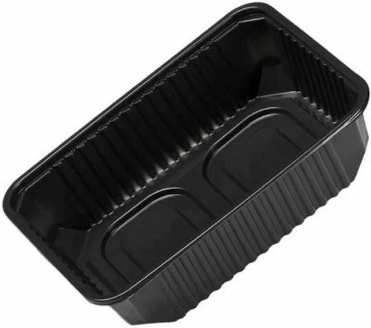 Plastika THrakis Recipient de plastic de unică folosință fără Capac Negru 50buc