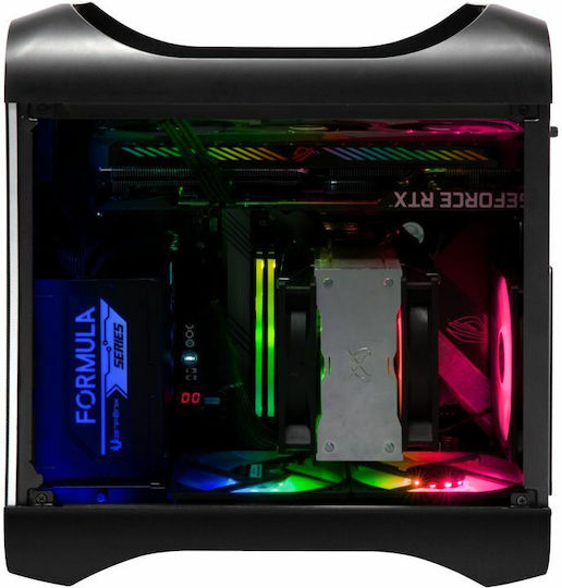 BitFenix Prodigy M 2022 ARGB Gaming Mini-Turm Computergehäuse mit Seitenfenster Schwarz