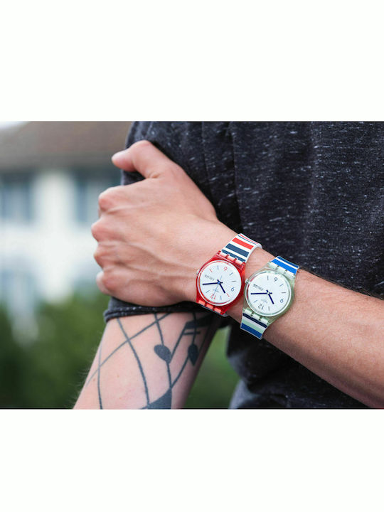 Swatch Sea Barcode Uhr mit Batteriewerk Swatch Sea Barcode Uhr mit Batteriewerk