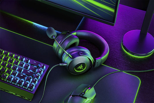 Razer Kraken V3 HyperSense Over Ear Gaming Headset cu conexiune USB Negru