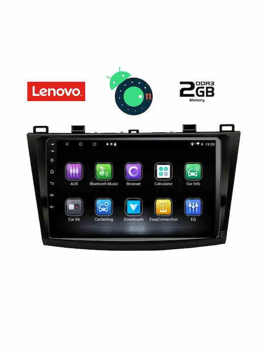 Lenovo 4366 Ηχοσύστημα Αυτοκινήτου για Mazda 3 2009-2014 (Bluetooth/USB/WiFi/GPS) με Οθόνη Αφής 9"