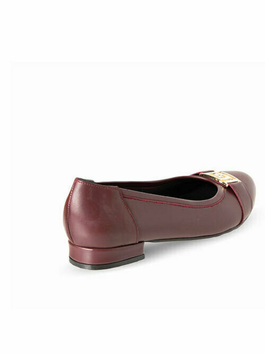 LEATHER BALLERINA LEATHER BORDO FLEXPOINT ANATOMIC