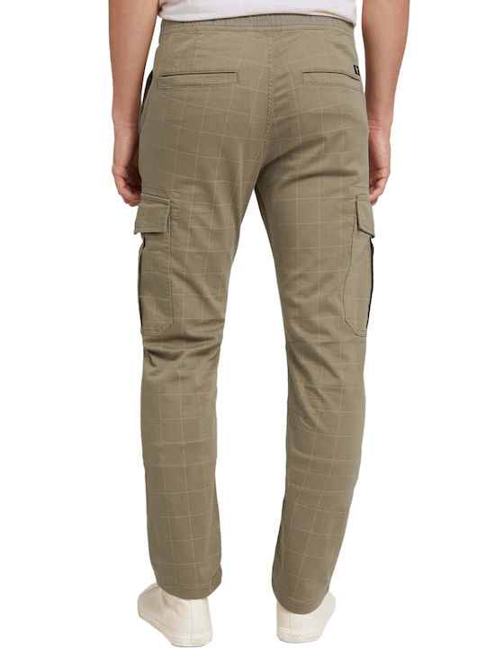 Tom Tailor Men's Trousers Cargo in Slim Fit Khaki