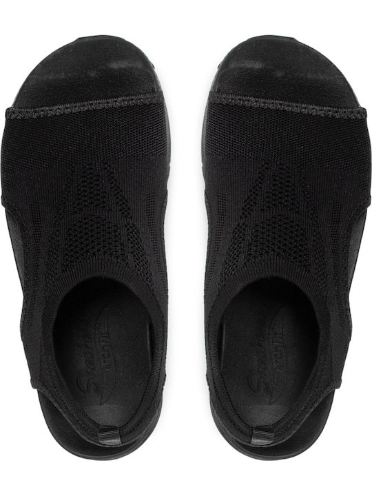 City Catch Flache Damen Sandalen Schwarz