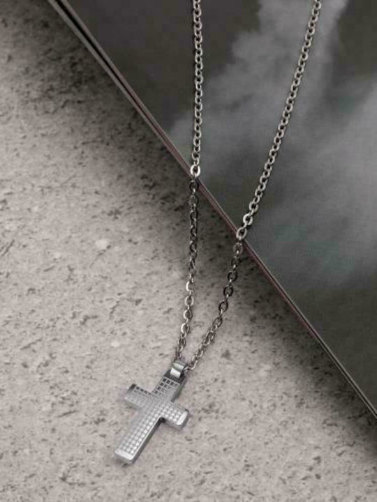 Morellato Herren Kreuz aus Stahl mit Kette Motown