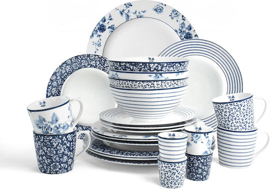 Laura Ashley Blueprints Platou de Servire din Porțelan China Rose cu Diametru 30buc 1buc
