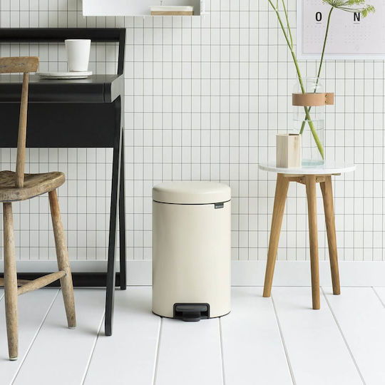 Brabantia New Icon Μεταλλικό Καλαθάκι Μπάνιου 12lt Soft Beige Brabantia New Icon Μεταλλικό Καλαθάκι Μπάνιου 12lt Soft Beige