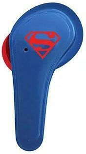 OTL DC Comics Superman In ear Bluetooth хендсфри Слушалки с Кутийка за Зареждане Син