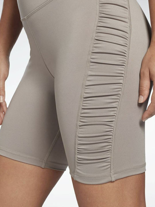 Studio Ruched Women's Bike Running Legging High Waisted Boulder Grey