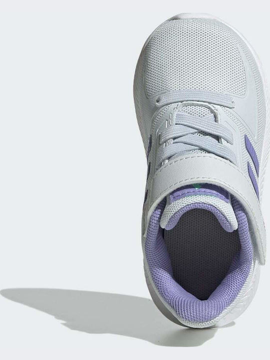 Runfalcon 2.0 I Kids Sports Shoes Running with Hoop & Loop Closure Blue Tint / Light Purple / Pulse Mint