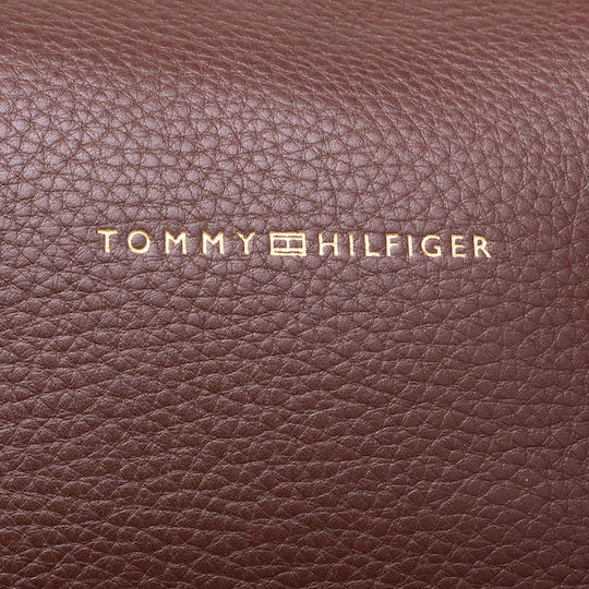 Tommy Hilfiger Reisetasche Braun aus Leder L45.5xB17.5xH34cm
