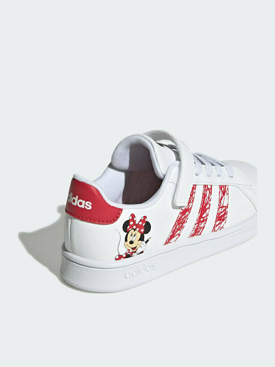 Grand Court Grand Court Kids Sneakers with Scratch Cloud White / Ray Red