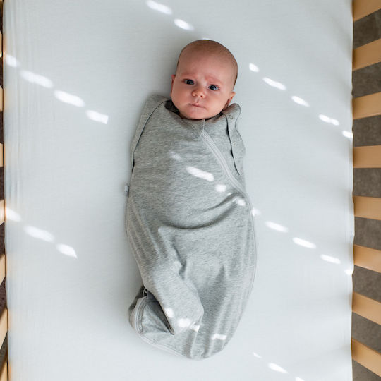 Grobag Ανοιξιάτικος Υπνόσακος Swaddle Bag 1 tog Grey Marl