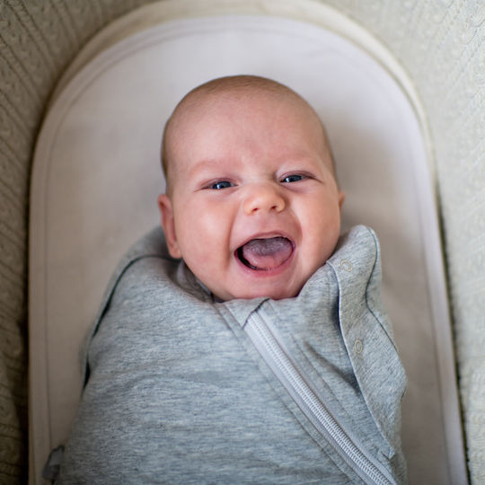 Grobag Ανοιξιάτικος Υπνόσακος Swaddle Bag 1 tog Grey Marl