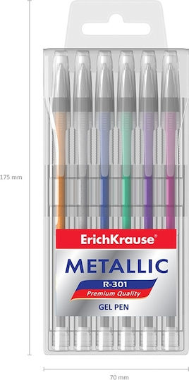 ErichKrause R-301 Στυλό Gel Σετ 6τμχ