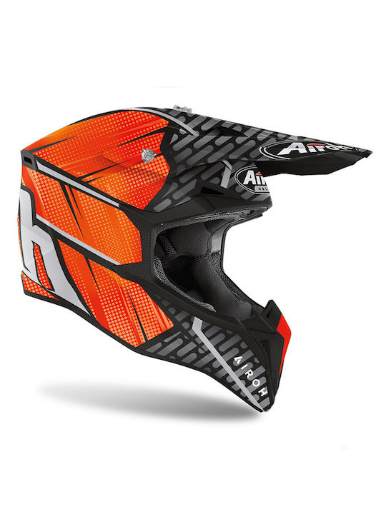 Airoh Wraap Idol Orange Matt Κράνος Μηχανής Motocross 1240gr