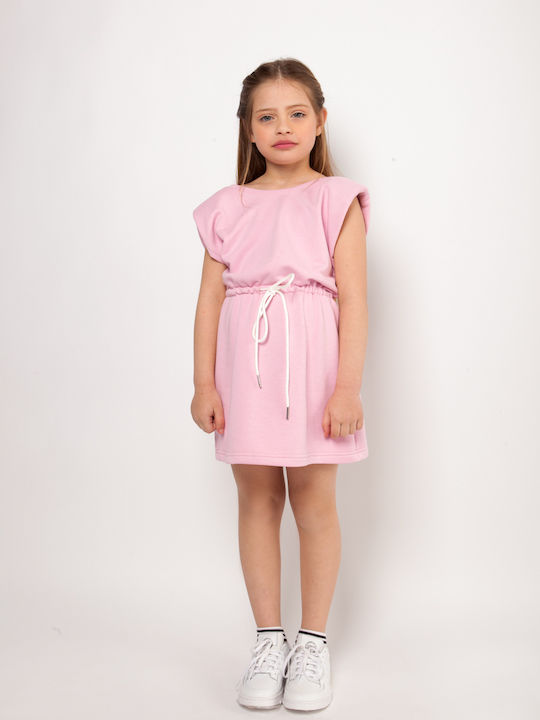 Alice 1289 Kids Dress Sleeveless Pink S21-A1103