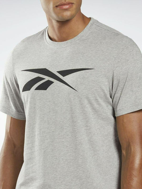 Reebok Graphic Series T-shirt Bărbătesc cu Mânecă Scurtă Mediu gri Heather