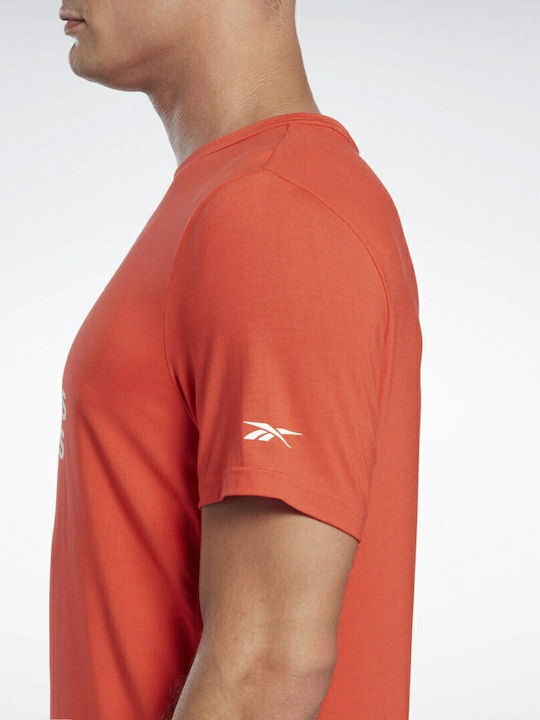 Reebok Les Millsâ Activchill Dreamblend T-shirt Bărbătesc cu Mânecă Scurtă Dynamic Red