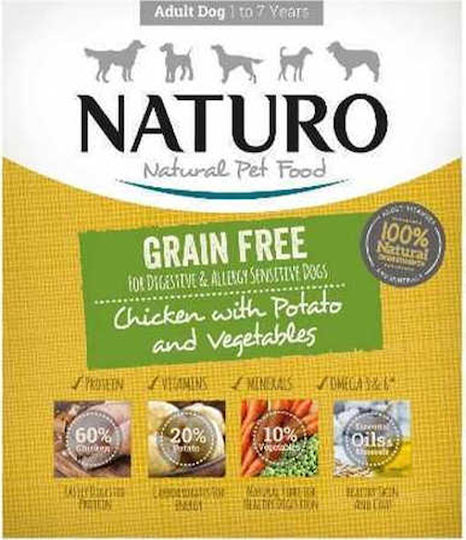Naturo Wet Food Dogs in Pouches with Chicken and Potatoes Grain-Free 400gr