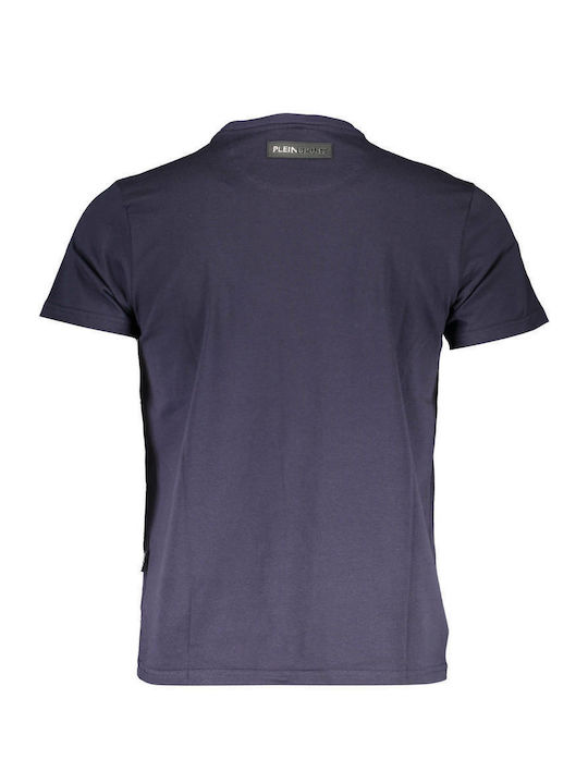 Plein Sport Ανδρικό T-shirt Navy Μπλε με Λογότυπο