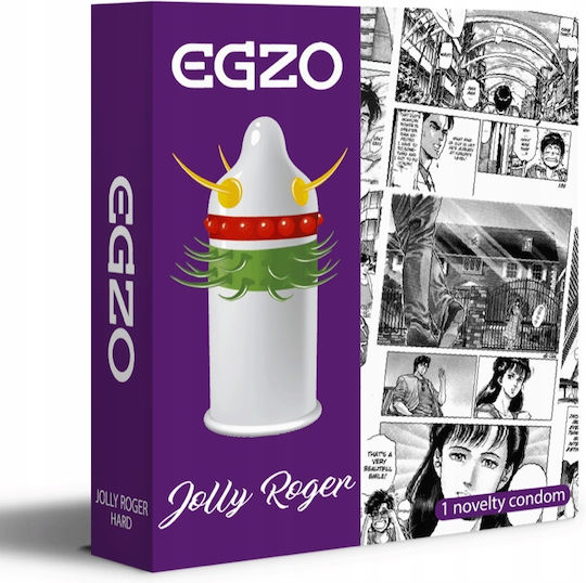 Egzo Prezervative Cocky Friend Jolly Roger 1 Buc 52mm Natural