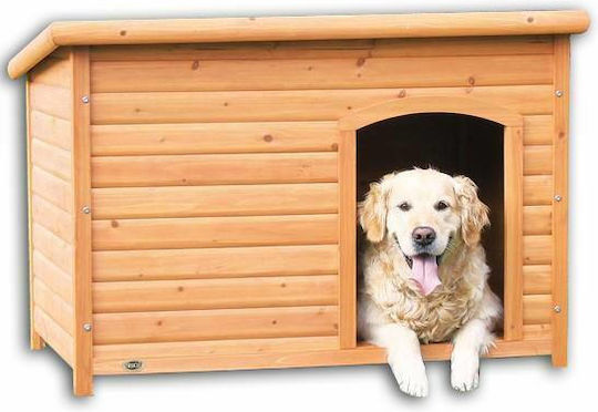 Duvo Plus Dog House Wooden Outdoor Brown 85x58x58cm
