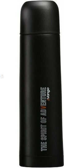 Vango Flasks Μπουκάλι Θερμός Ανοξείδωτο 750ml Μαύρο με Καπάκι-Κύπελλο
