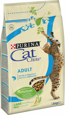 Purina Cat Chow Adult Dry Food for Adult Cats with Salmon / Ton 15kg