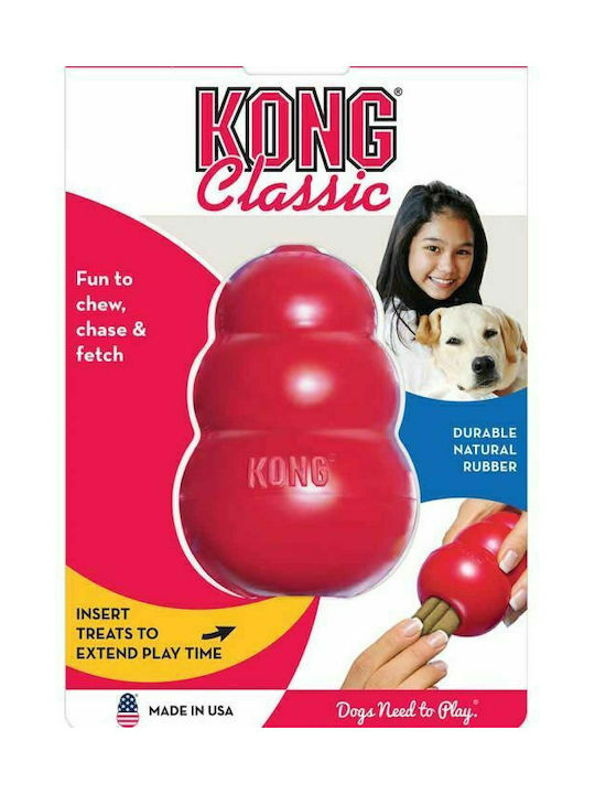 Kong Classic Dog Chewing Toy Made of Rubber XSmall 5.5cm Red 1 Piece