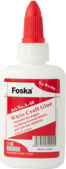 Foska Liquid Glue White Craft Glue Large Size for Fabric 125gr