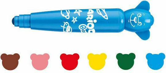 Carioca Baby Teddy Markers 1+ Lavabili Markere de Desen Set 6buc
