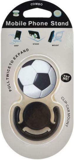 Pop Socket Κινητού Soccer Ball Λευκό