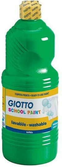 Giotto School Paint Tempera Paints Green in Bottle 1000ml 1pcs