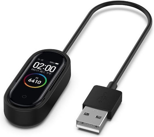 Зарядно за Mi Band 3/Mi Smart Band 4 - Ми Банд 3/Ми Смарт Банд 4 Черен