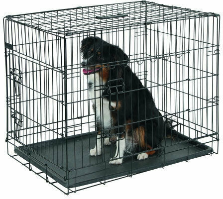 Pet Camelot Dog Wire Crate with 2 Doors Metal 124x76x83cm. 124x76x83cm